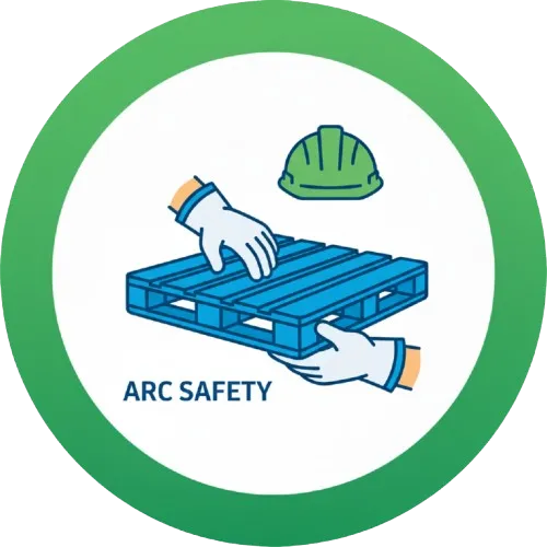 ออกแบบขอบโค้งมน (ARC Edge Design) ไม่มีเสี้ยนหรือตะปูที่แหลมคม ช่วยปกป้องทั้งผู้ปฏิบัติงานและตัวสินค้า